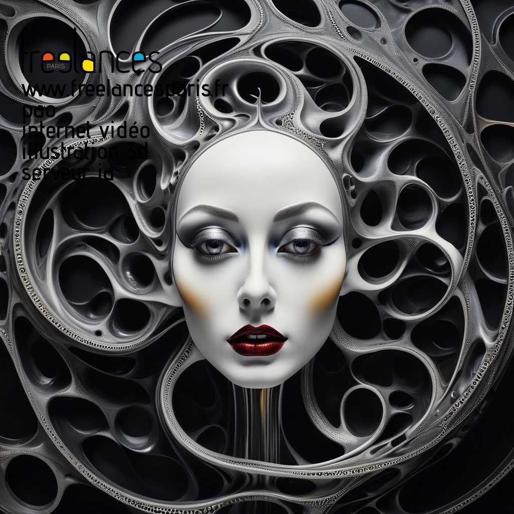 Pao mise en page internet vidéo illustration 3d serveur IA générative AI freelance paris studio de création magazines ufsnen80